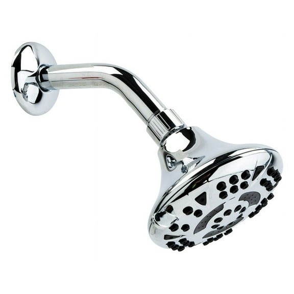 OakBrook Chrome PVC 5 settings Wallmount Showerhead 1.8 gpm