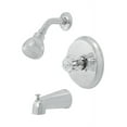 thumbnail image 1 of OakBrook Essentials One Handle Tub and Shower Faucet, Chrome, 1 of 3