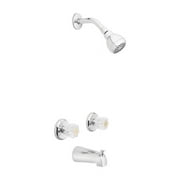 OakBrook Essentials Two Handle Tub and Shower Faucet, Chrome