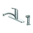 thumbnail image 1 of OakBrook Pacifica One Handle Chrome Kitchen Faucet Side Sprayer Included, 1 of 3