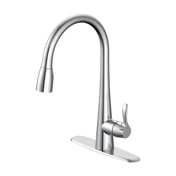 OakBrook Vela One Handle Kitchen Faucet with Pulldown Sprayer