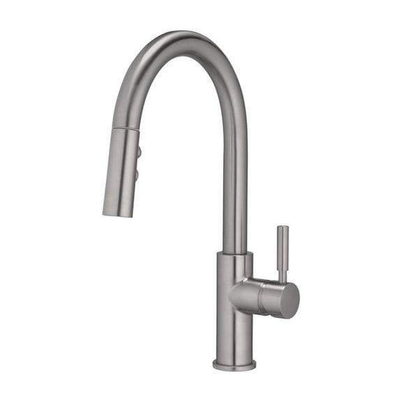 OakBrook Vela One Handle Kitchen Faucet with Pulldown Sprayer