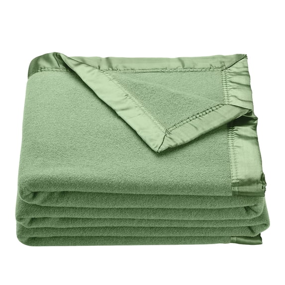 OakRidge Heirloom Merino Wool Blanket – 100% Australian Wool with Vintage Satin Edges – Breathable, Odor-Resistant, All-Season Bedding in Full Queen S