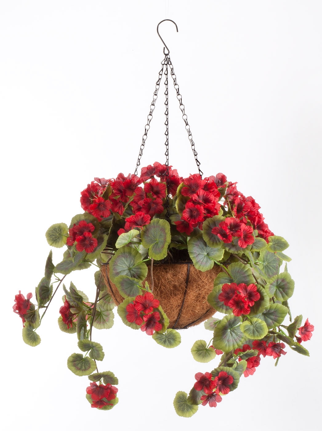 OakRidge Miles Kimball Fully Assembled Artificial Geranium Hanging