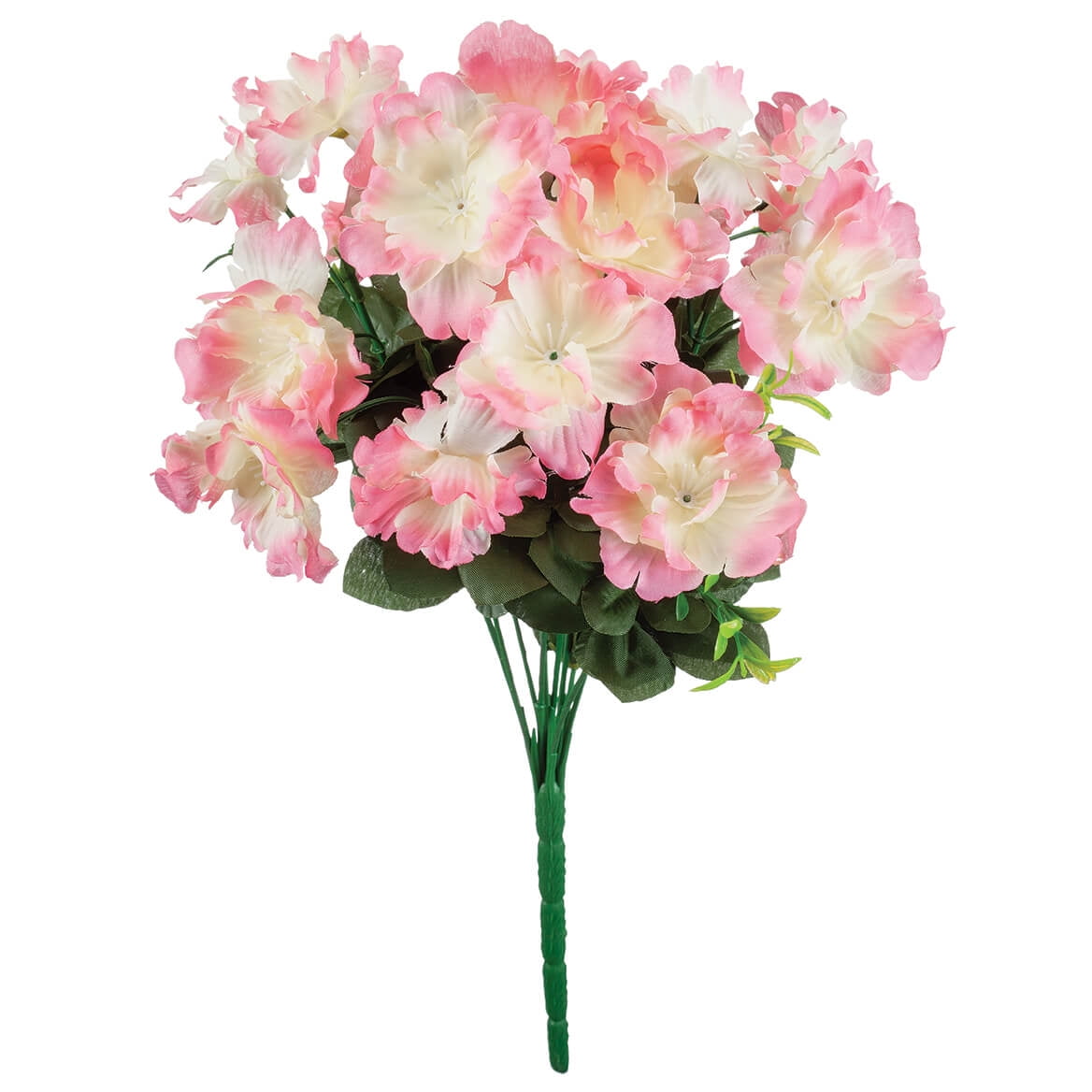 OakRidge Silk Azalea Bush – Artificial Flowers Outdoor Décor – Pink, 17 ...