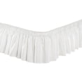 thumbnail image 1 of OakRidge Wrap Around Ruffled Bed Skirt, Easy On/Easy Off, 14” Length, Queen, White, 1 of 2