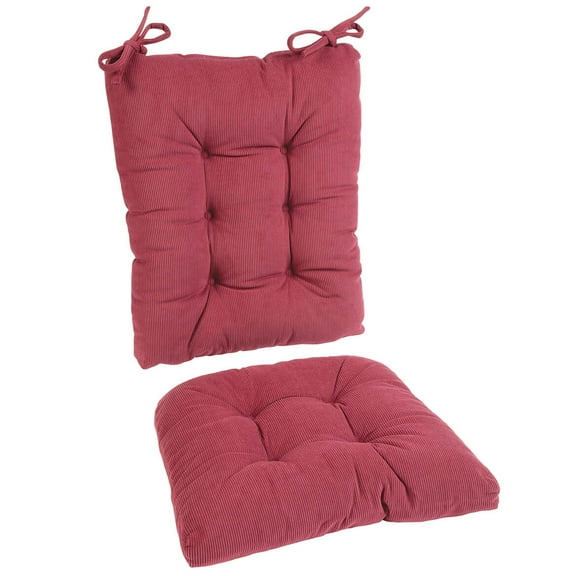 OakRidge Corduroy Tufted Rocking Chair Cushion Set