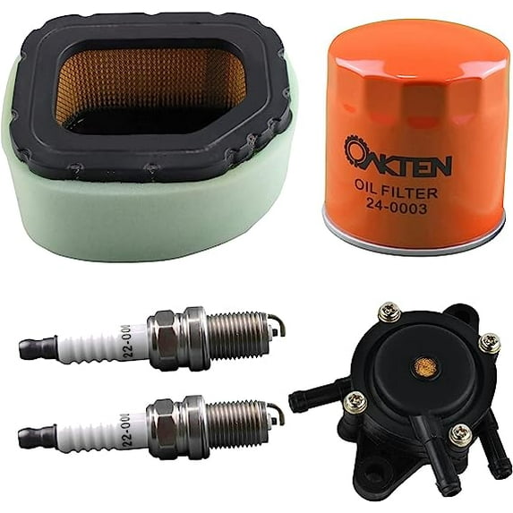 OakTen Air Filter Oil Filter Spark Plug Fuel Pump Pack with Kohler 32 083 06-S, 52 050 02-S, 24 393 16-s, 12 132 06-S for SV710 SV715 SV725 SV735 SV740 SV810 SV820 SV830 SV840