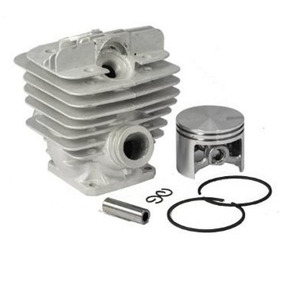 OakTen Cylinder and Piston kit 48mm for 1125 020 1213, 1125 020 1215 fits Stihl 036, MS360, Chrome, Decompression