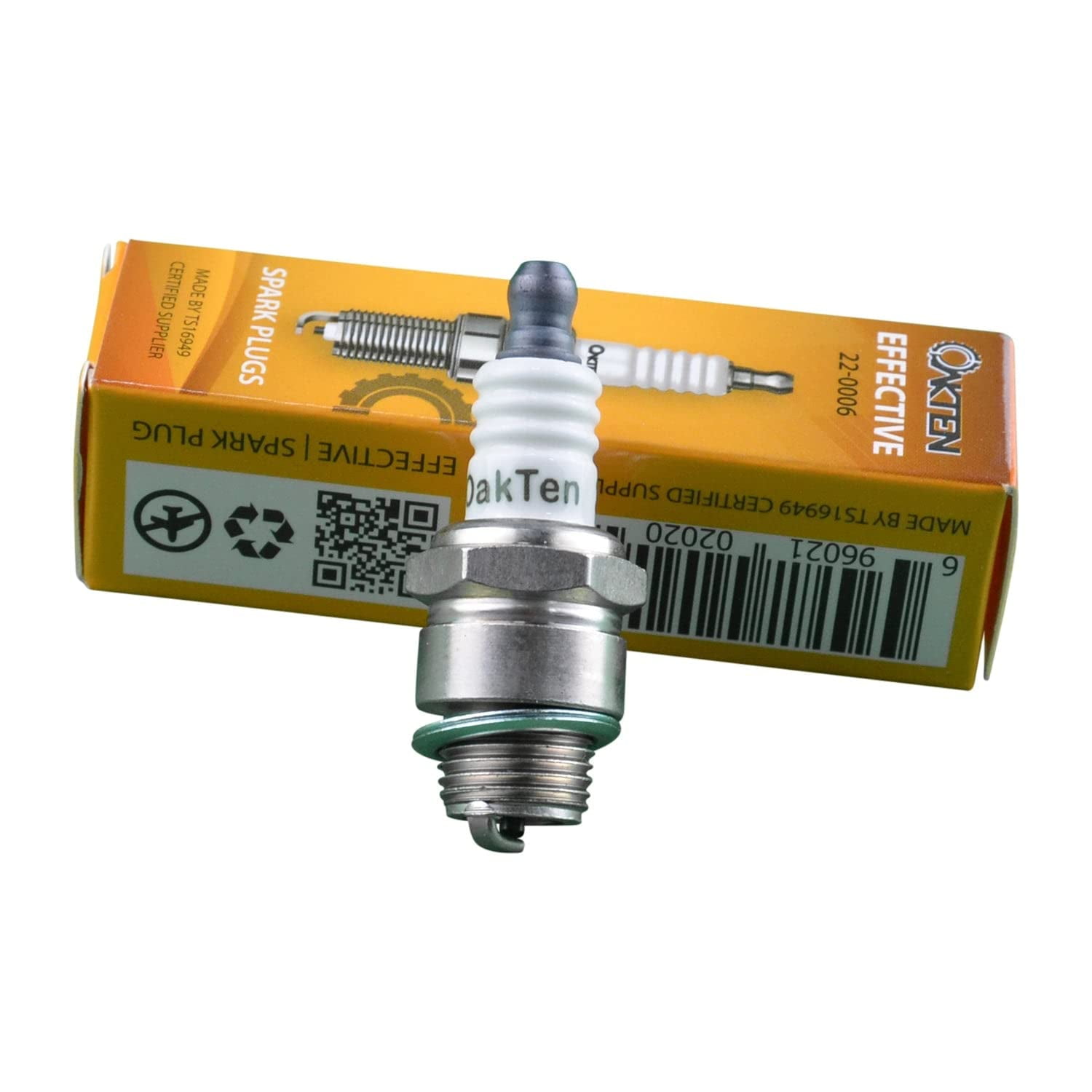 OakTen Replacement Spark Plug Compatible with RCJ8Y, CJ8, RJ17LM, BM6A, BPMR4A10, BPM6A, WS8E