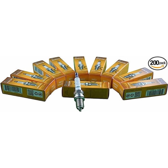 OakTen Replacement Spark Plug Compatible with RCJ8Y, CJ8, RJ17LM, BM6A, BPMR4A-10, BPM6A, WS8E, L6C, 98073-54750, Pack of 200