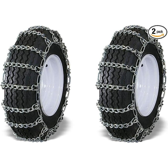 OakTen Set of 2 4.10/3.54 Tire Chains for Snow Blowers and Snow