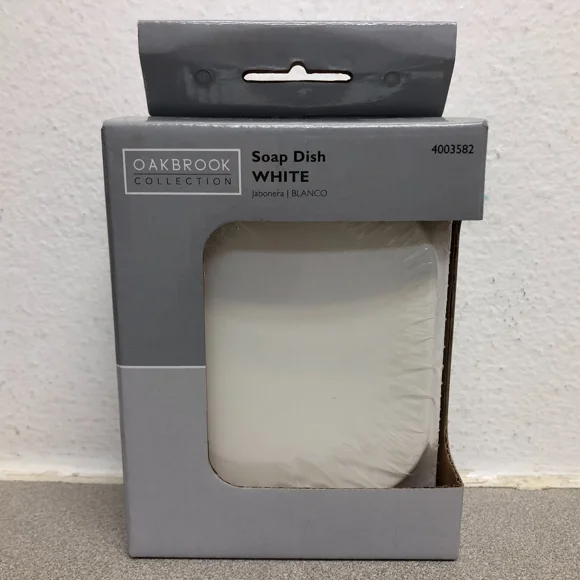 Oakbrook 4003582 Bright White Die Cast Zinc Soap Dish