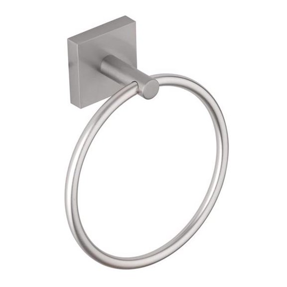 Oakbrook Collection 4031376 Brushed Nickel Die Cast Zinc Towel Ring