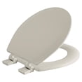 thumbnail image 1 of Oakbrook Collection Laurel Round Bone Wood Toilet Seat, 1 of 4