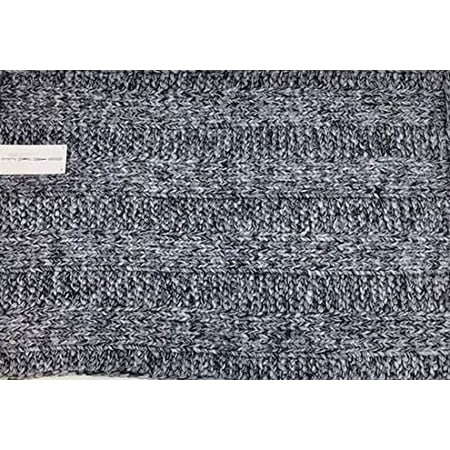 Oake 100% Turkish Cotton Knit Bath Rug, Charcoal Gray, 20”x 32” - NEW