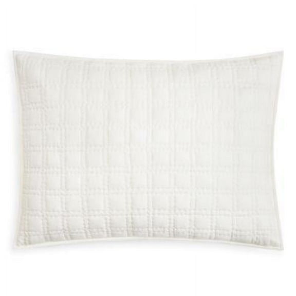 Oake Jersey Quilted Pillowshams, Ivory