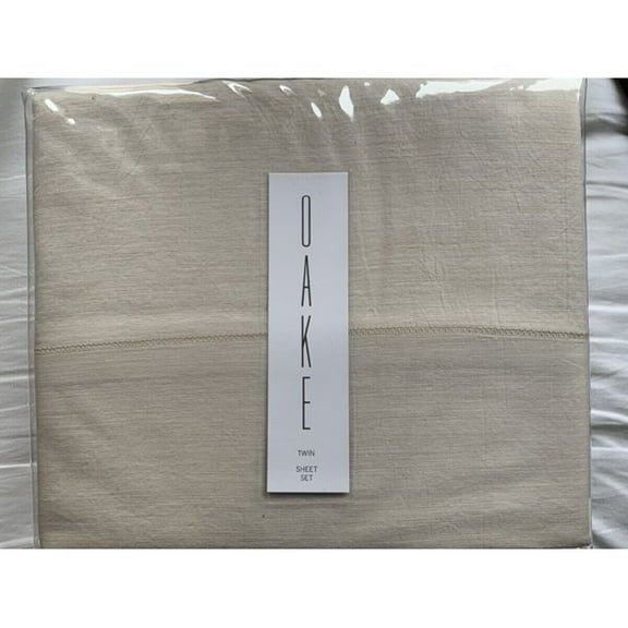 Oake Yarn Dye Sheet Set, Beige