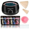 Oakeer Waxing Kit Women Men Wax Warmer Hair Removal at Home with 6 Bags