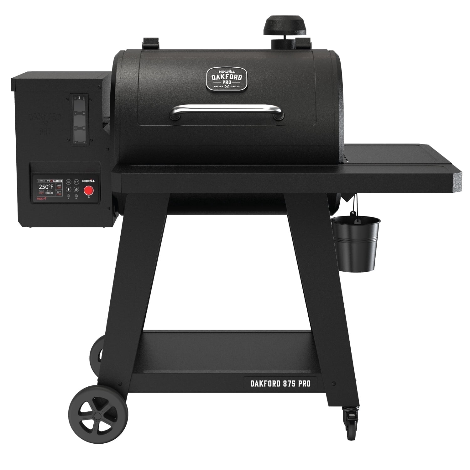 Oakford 875 Pro Pellet Gril with 824 SQ In Cooking Area, Cast Iron Grates, I-Site View Indicator, Heavy Duty Pellet Smoker Grill with Bluetooth Connectivity - 910-0512