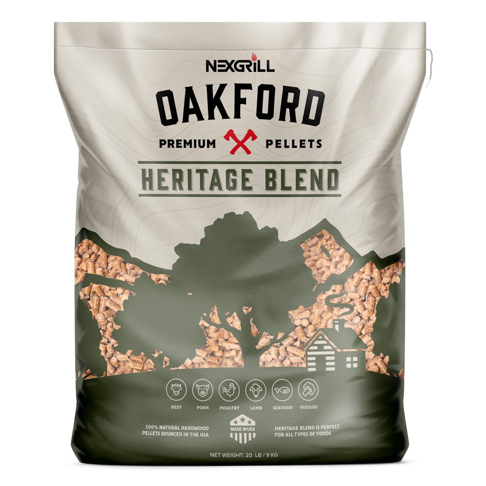Oakford Premium Hardwood Pellets Heritage Blend, 20 LB Bag, Perfect