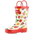 thumbnail image 1 of Oaki Kids Rubber Rain Boots with Easy-On Handles for Boys Girls Toddlers, 1 of 3