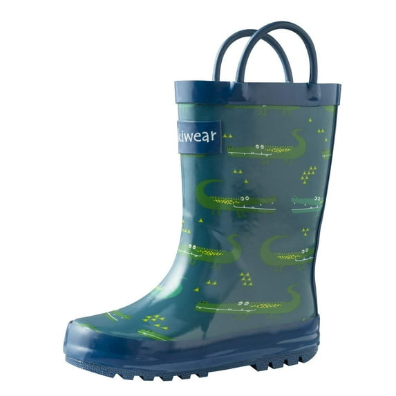 Oaki Kids Waterproof Rain Boots with Easy-On Handles
