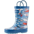 thumbnail image 1 of Oaki Kids Waterproof Rubber Rain Boots with Easy-On Handles, 1 of 3