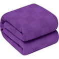 thumbnail image 1 of Oakias 100% Cotton Blanket King Plum - 350 GSM 90 x 108 Inches Soft Thermal Blanket King Size - Throw Blanket Lightweight, Breathable & Durable Summer Blanket for Bed, Couches & Living room, 1 of 9