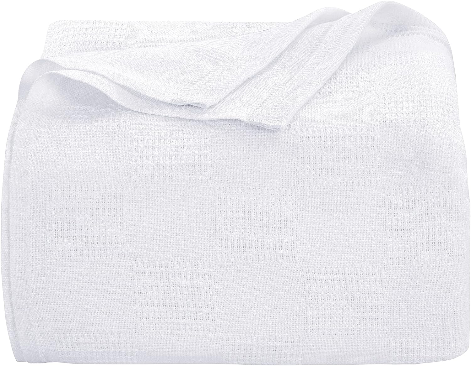 Oakias Cotton Blanket King White 350 GSM Thermal Blanket 90 x 108