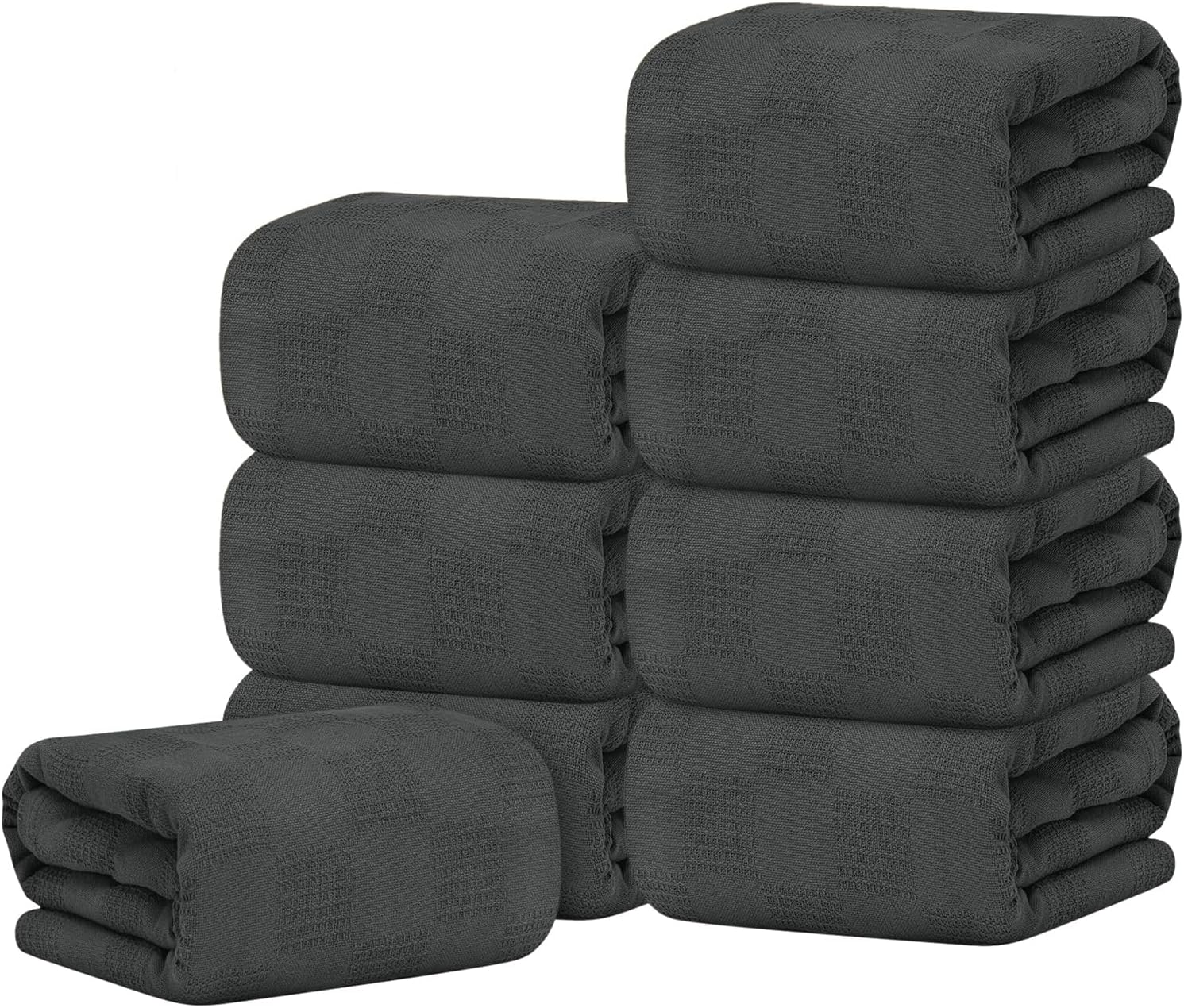 Oakias Cotton Blanket Queen Grey Set of 8 Lightweight Thermal Blanket