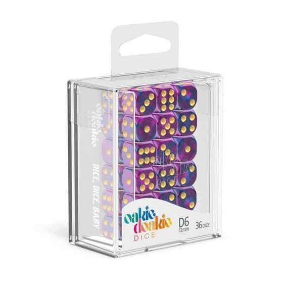 Oakie Doakie 6-Sided d6 Gemidice Amethyst Dice