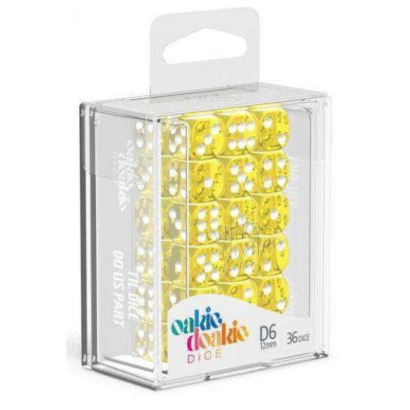 Oakie Doakie 6-Sided d6 Translucent Yellow Dice