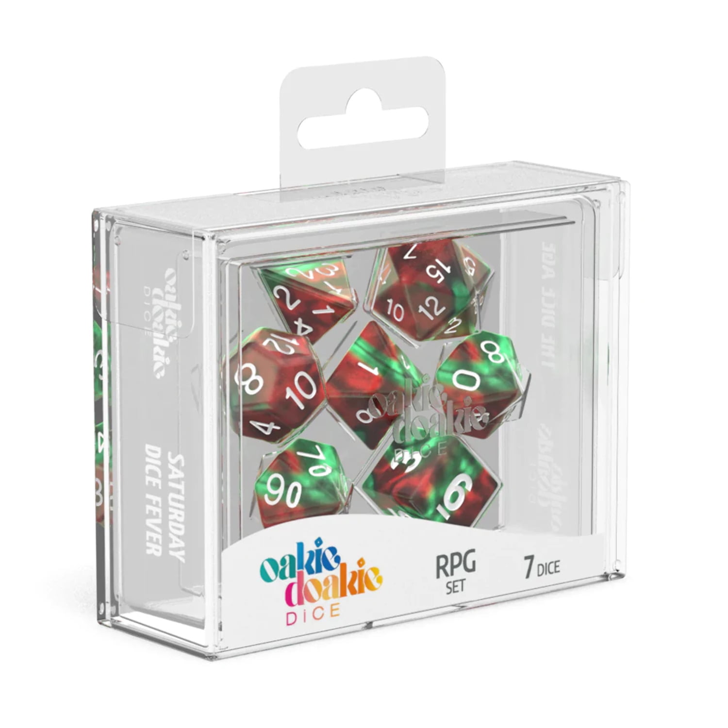 Oakie Doakie Venus Gemidice RPG Dice Set – 7-Piece Polyhedral Dice In Gemstone Style Colors, Perfect For D&D & Tabletop Games