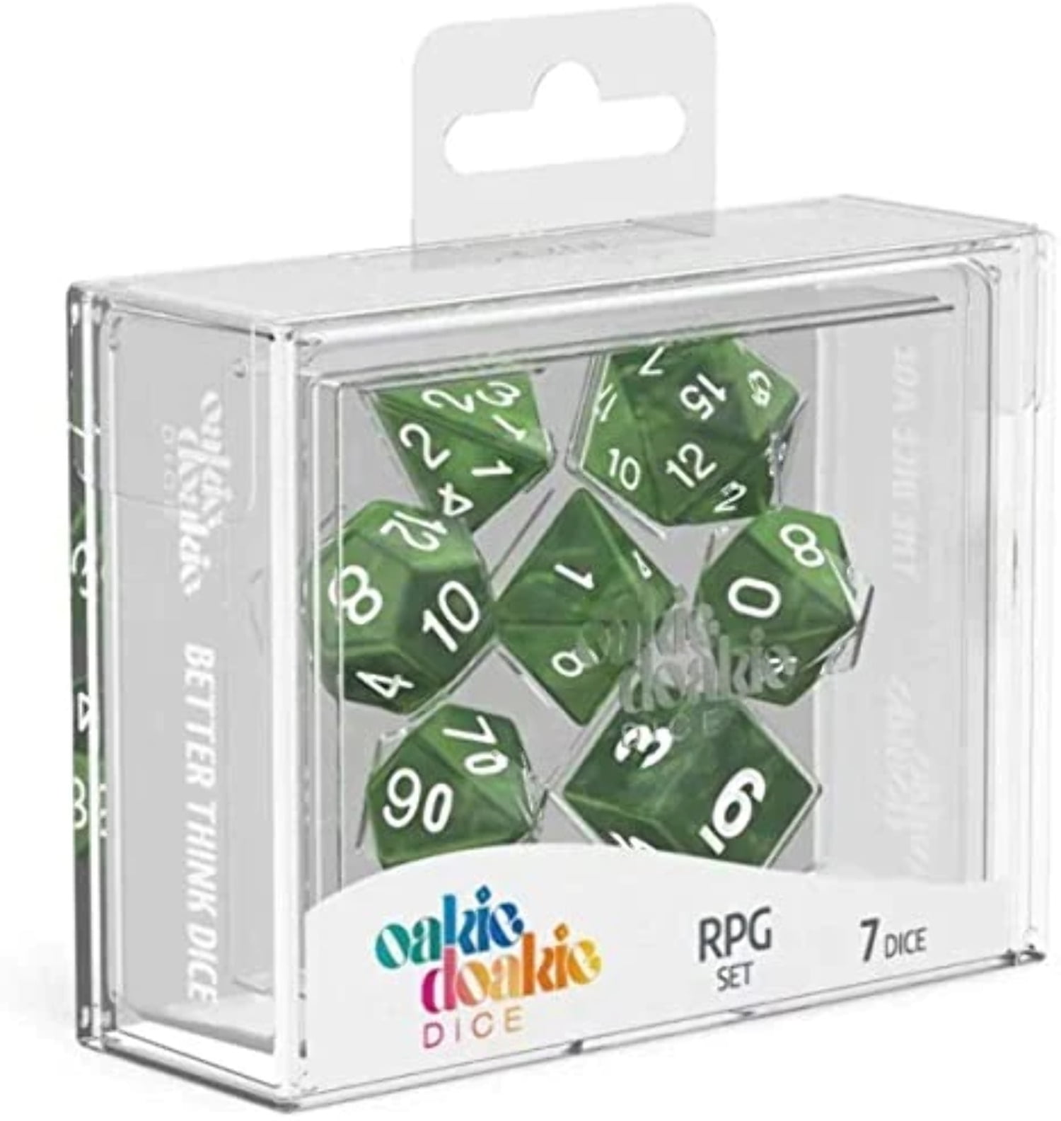 Oakie Doakie - 7-Die Set Marble: Green