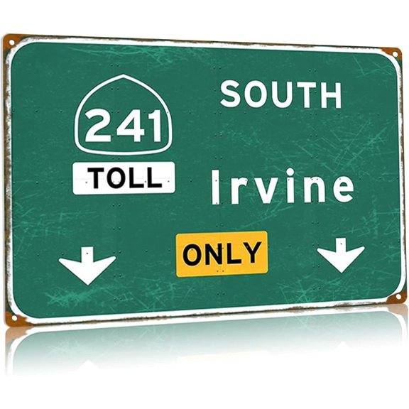 Oaklan Vintage Metal Tin Sign West Highway Directional Sign City Country Interstate 580 Metal Plaque Garage Home Club Wall Decor 12x16 Inches