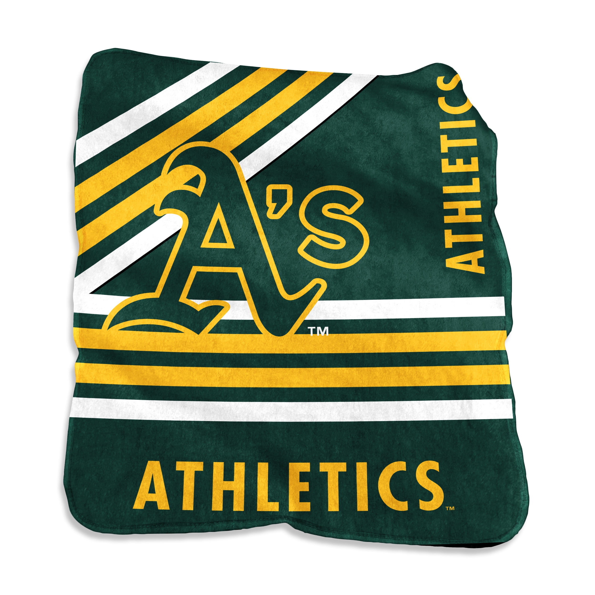 Oakland Athletics 50'' x 60'' Plush Raschel Throw Blanket