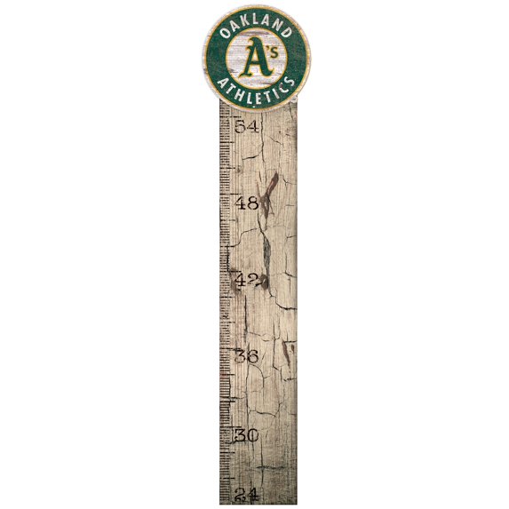 Oakland Athletics 6" x 36" Growth Chart Sign