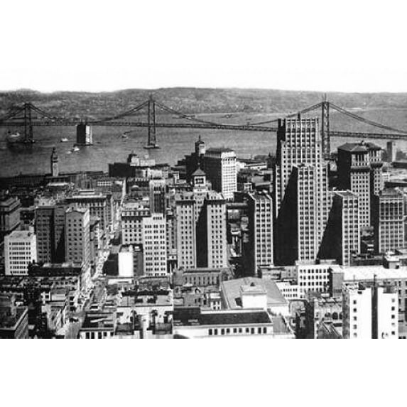 Oakland Bay Bridge San Francisco CA #1 Poster Print by Vintage San Francisco (24 x 36)