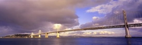 Oakland Bay Bridge San Francisco California USA Canvas Art - Panoramic Images (36 x 12)