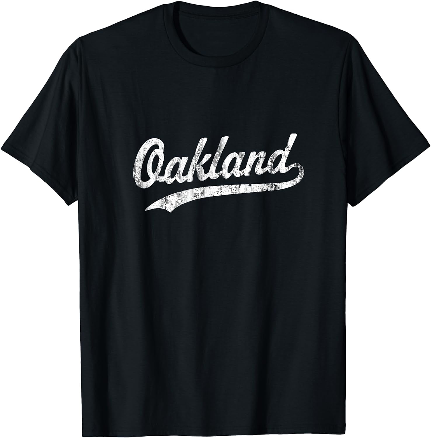 Oakland CA TShirt Vintage Baseball Sports Script Tee