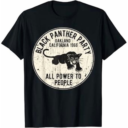 Oakland California 1966 Black Panther Distressed T-Shirt