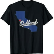 Oakland California CA Map T-Shirt