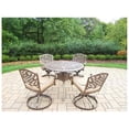 thumbnail image 1 of Oakland Living 1102T-2104S4-D56-9-AB Mississippi 5 Piece Swivel Rocker Set with 42 in. Table, Antique Bronze, 1 of 7