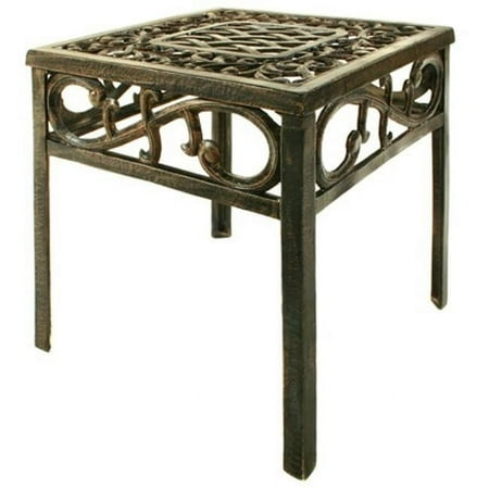 Oakland Living 2106-AB - Mississippi Square End Table - Antique Bronze