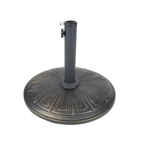 Oakland Living 4232-US28-AB Cast Concrete Umbrella Stand - Antique Black