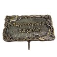 thumbnail image 1 of Oakland Living 5166-AB - Garden Marker - Happiness Grows In Our Garden - Antique Bronze, 1 of 2