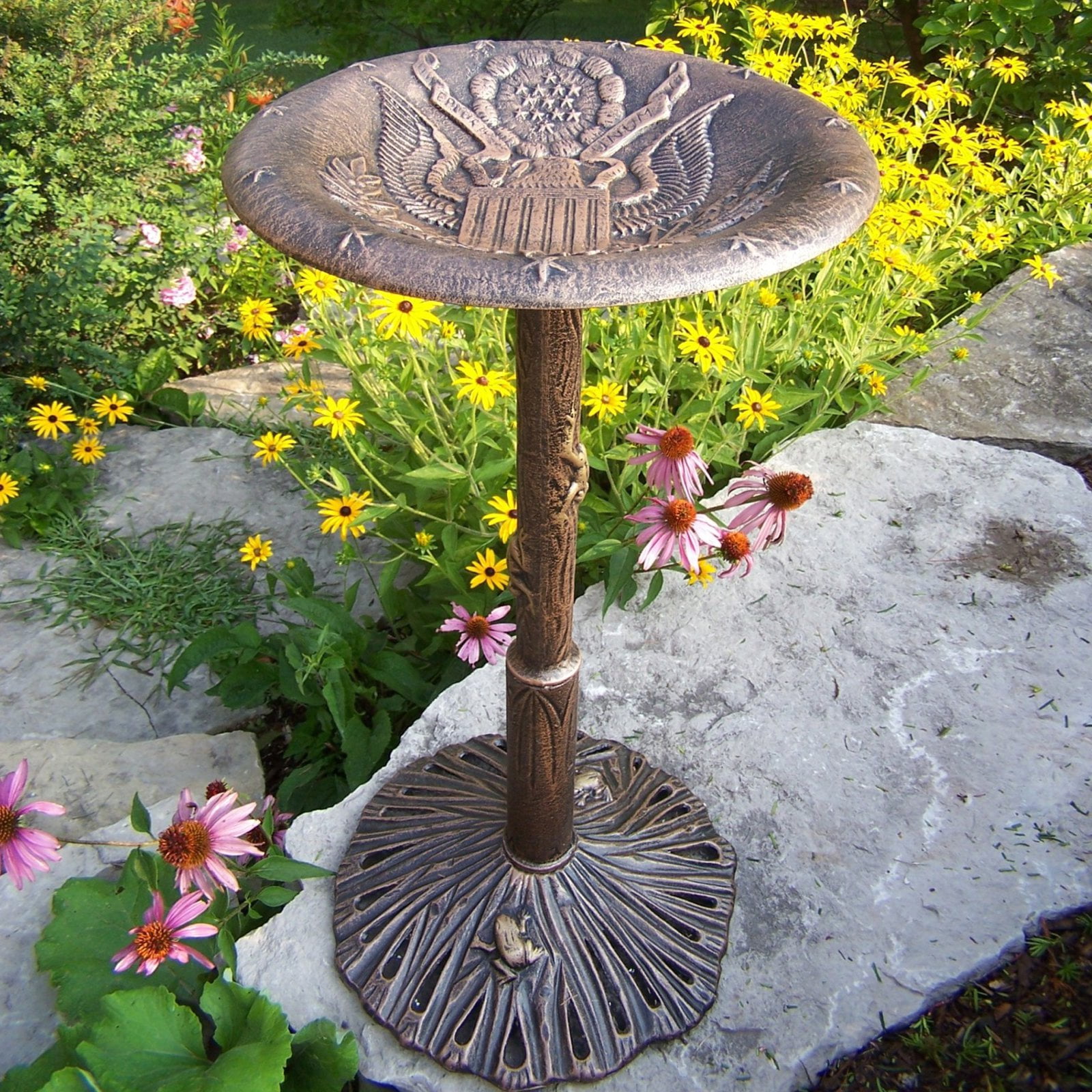 Oakland Living American Eagle Bird Bath - Thumbnail 2