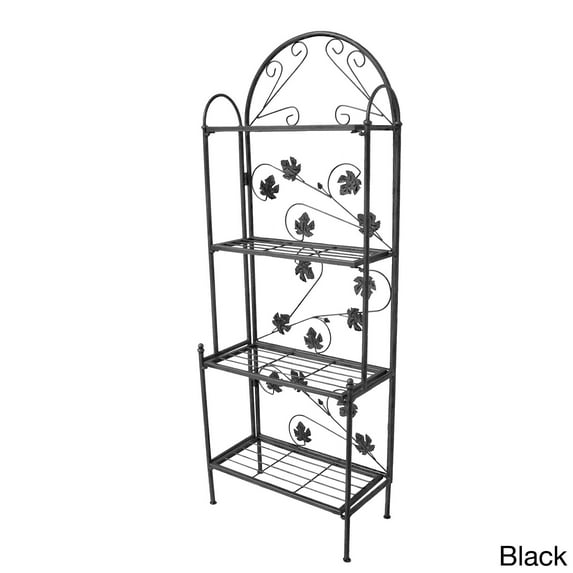Oakland Living Corporation 63-inch Sun Valley Iron Baker's Rack Black