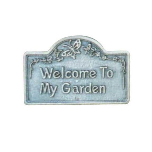 Oakland Living 5164-AP - Garden Marker - Welcome To My Garden - Antique Pewter